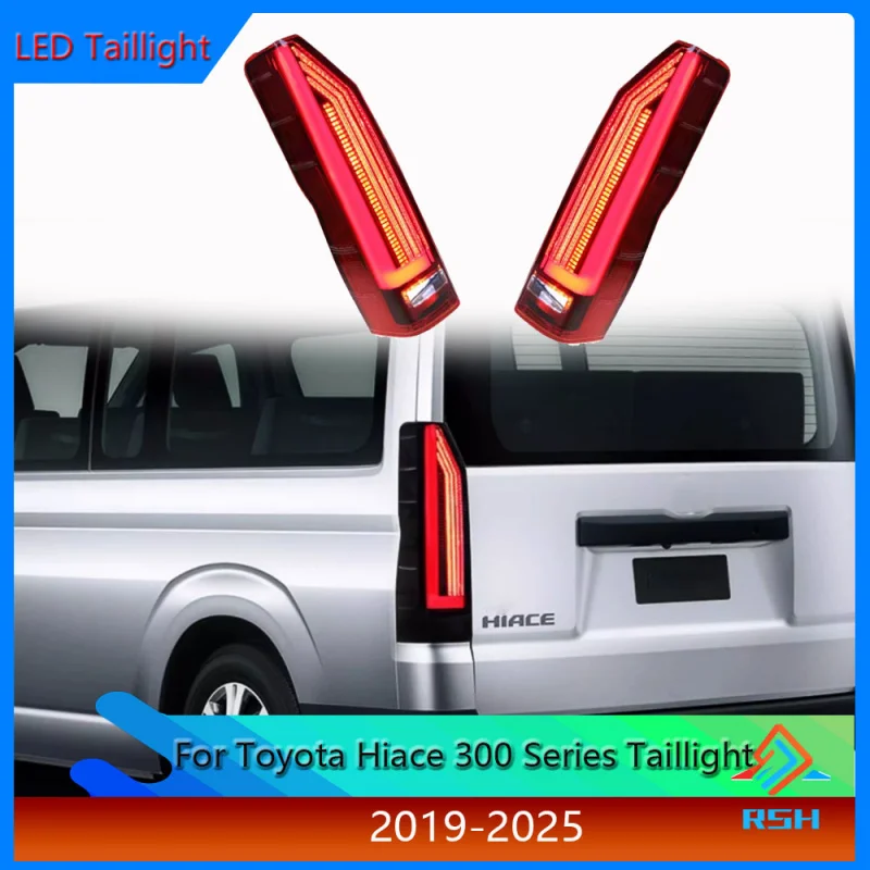 

Tail Light For Toyota Hiace 300 Series Taillight Assembly 2019-2025 Modification LED Driving Light Water Turn Signal Rear Lamp