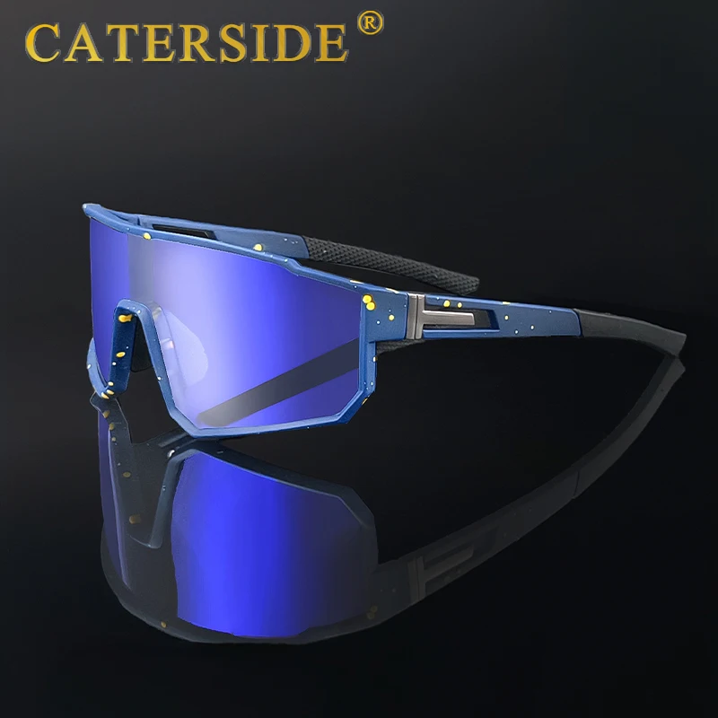 نظارات واقية للرجال من CATERSIDE نظارات تزلج مستقطبة بإطار مقاوم للرياح نظارات شمسية للسيدات للسفر شحن سريع