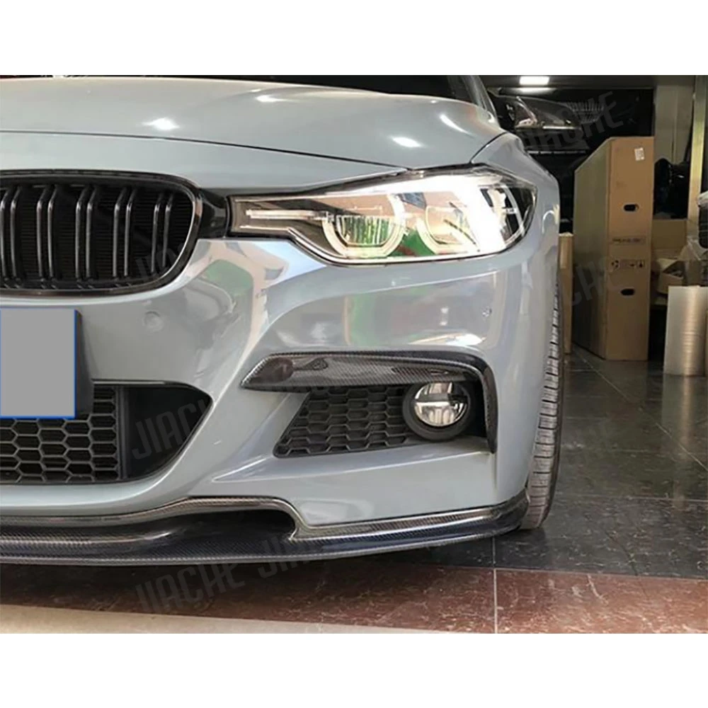 

2 шт., передний бампер из АБС-пластика, противотуманные фары, веки, плавники, накладка для BMW 3 серии F30 F35 M Sport 2012-2019