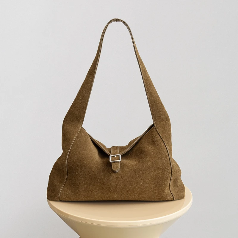 

High Quality, Simple and Versatile Frosted Cowhide Women's Shoulder Crossbody Bag