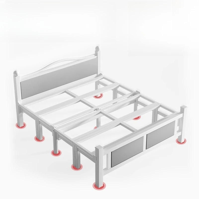 1.5 Meters Single Folding Bed Bedroom Simple Household Double Bed Master Lunch Break Cama Individuales Sleeping Set Furniture image 5