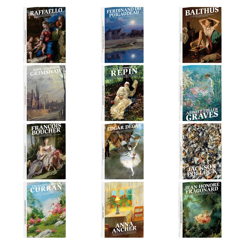 

30Pcs/Set Art Museum Series English Postcards Decorative Gift Oil Painting Postcards Works By Balthus,Ingres,Mona Lisa, Da Vinci