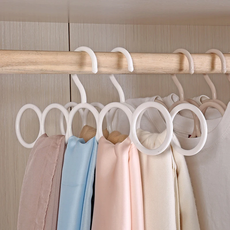 

1pc Plastic Solid Pants Hanger,Multifunctional Hanger Pants Hanger Scarf Storage Hange