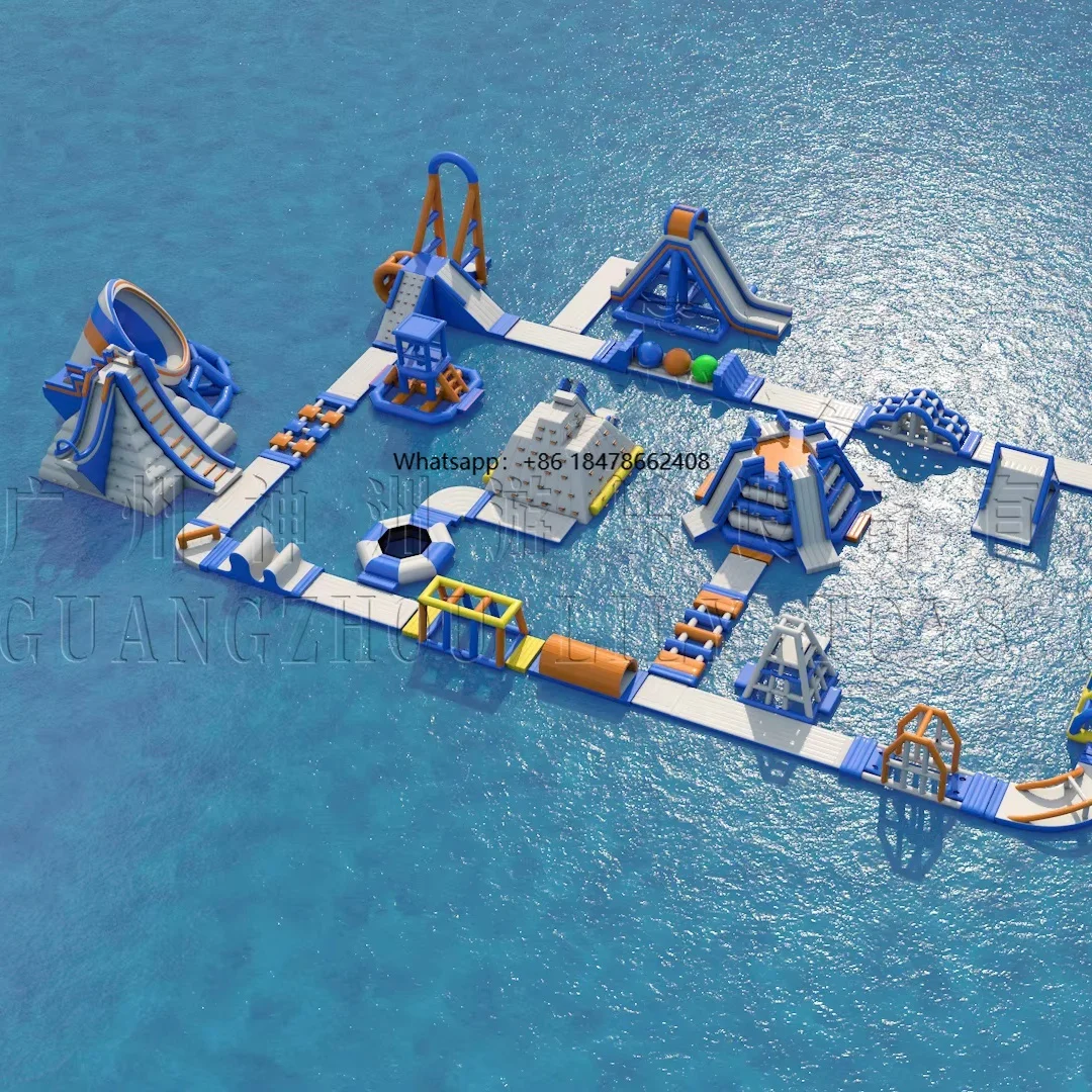 Inflatable Water Obstacle Course Inflatable Challenge Park