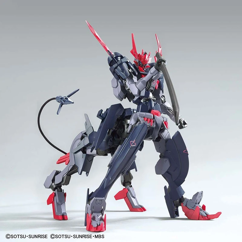 Kit Bandai Gundam Modelo para Crianças, Figura de Ação GUNPLA, Coleção GUNPLA, HG 1/144, Gundam Barbatuda, Brinquedos Genuínos