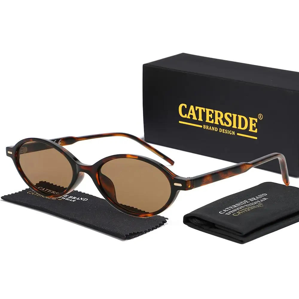 CATERSID Retro Damen Punk Sonnenbrille Hochwertige PC Ovale Kleine Rahmen Sonnenbrille Herren Outdoor Street Hip Hop Brille UV400 – Detail 17