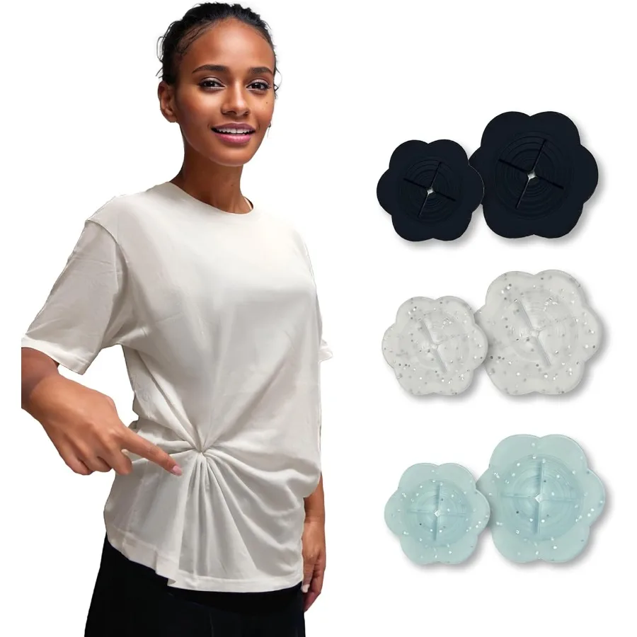 

Зажим Cih для женской одежды — регулируемые зажимы для рубашек, чтобы затянуть футболки, платья и блузки, надежная невидимая застежка с E