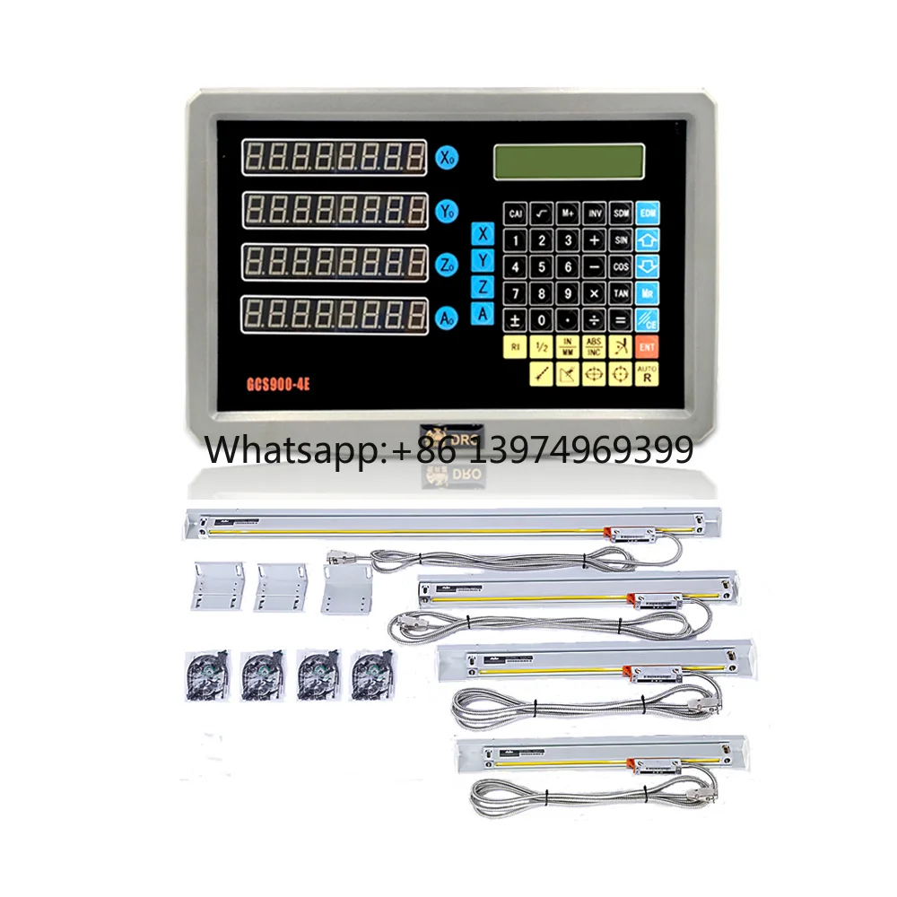 HXX 4 Axis Rotary Cnc Router With Linear Scale Magnetic Digital Readout Kit Dro for Drilling Machines/Oil Milling Machine