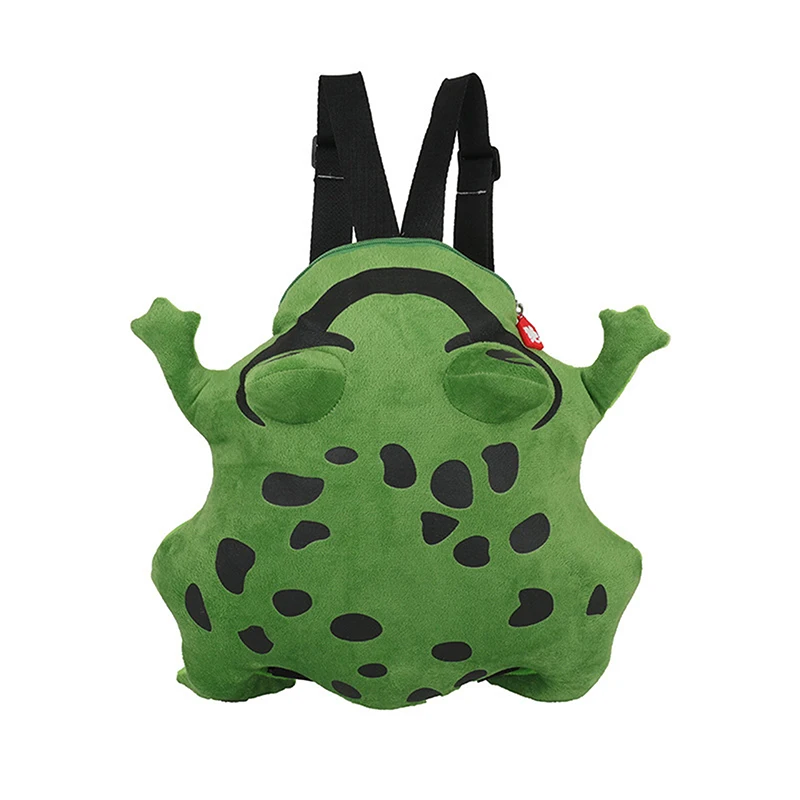 

Women Plush Frog Backpack Lightweight Cute Travel Daypack Bookbag for School Travel Outdoor