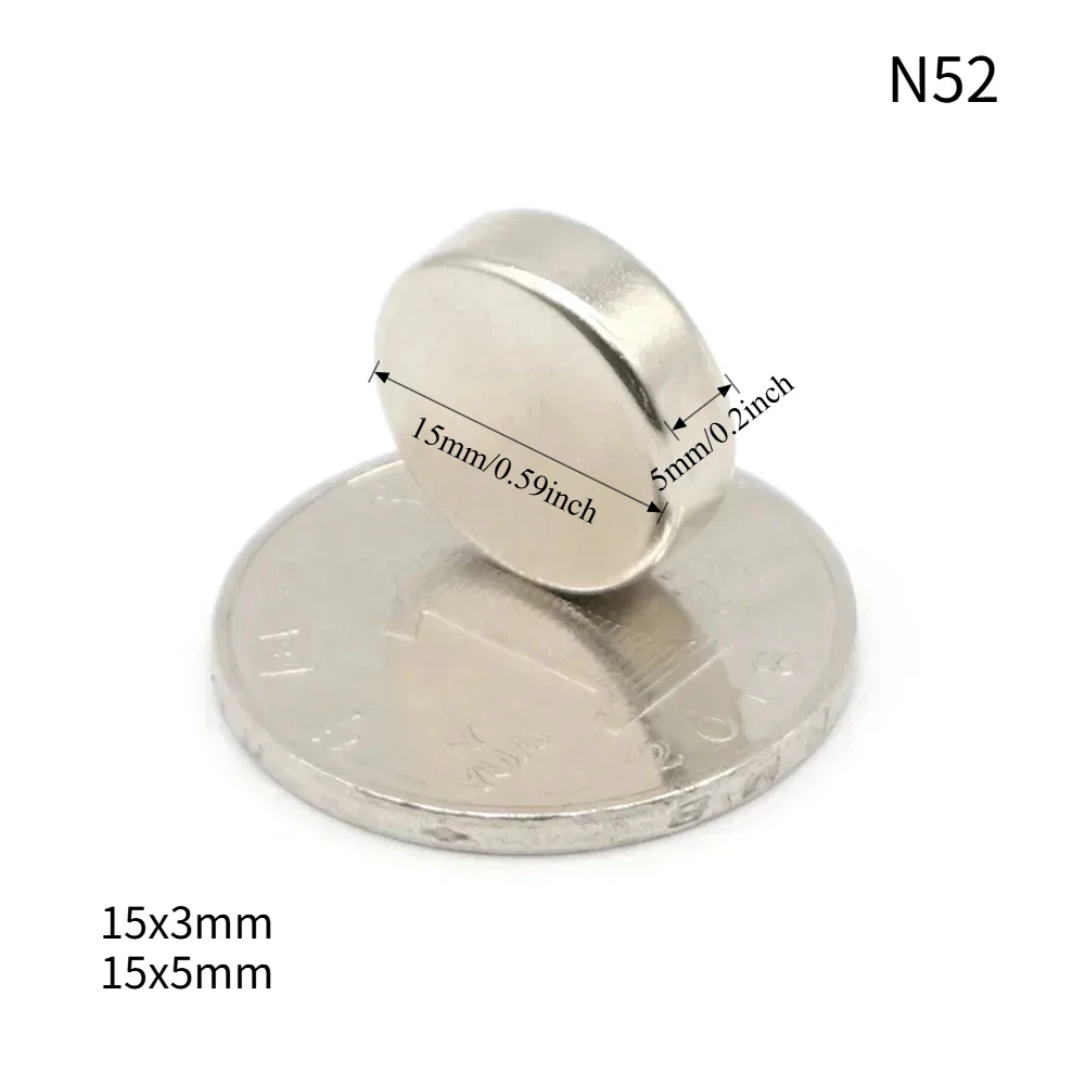 N52 15x5 15x3 Disc Aiman Magnets Whiteboard  Dropshipping Bulk Customised Diy Fridge Refrigerator Customisded Sylinder for Sale