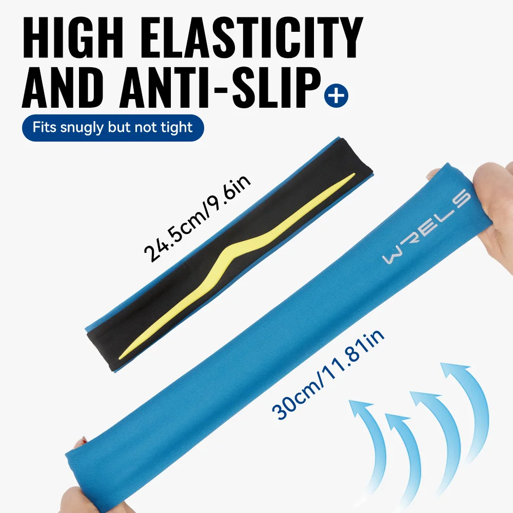 WRELS Women Men Yoga Absorb Sweat Head Band Elastic Fitness Basketball Running Sweatband Sweat Breathable Bandage Head Hair Band image 5
