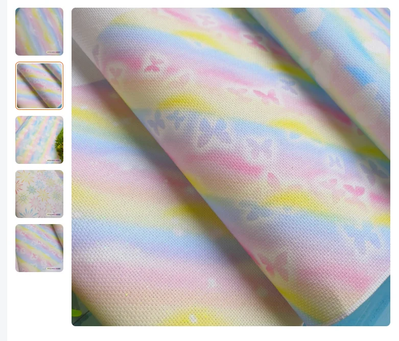 Cross stitch embroidered fabric, printed pattern, base fabric, pearl bright silk, 14CT specification color silk fabric 50-150CM