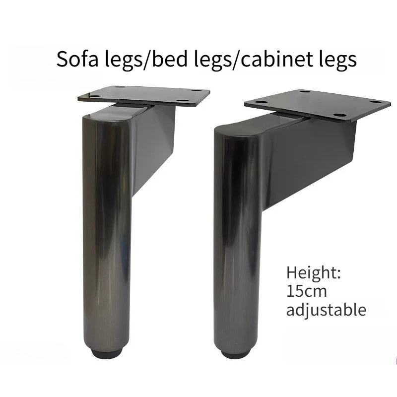 

High End Stainless Steel Support Legs Black Titanium Brushed Cabinet Legs Coffee Table Feets Strong Support Bed Legs Accessories