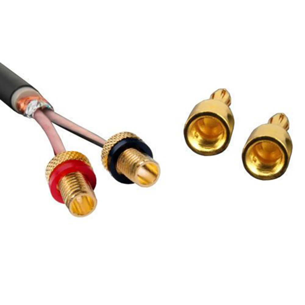 High Quality Head Type M 50V Alloy Alloy Shell Material Below Connectors Diameter 4mm Gold Plating  High Quality