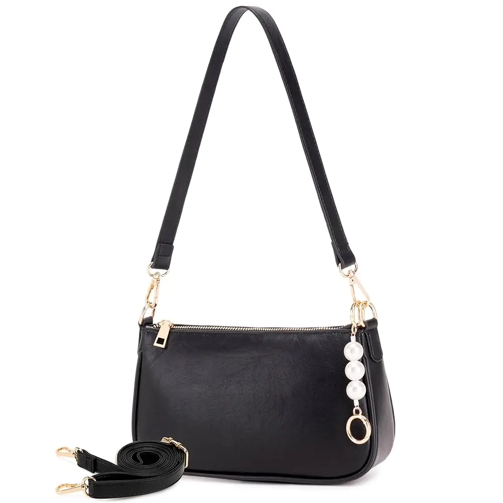 

Женская маленькая сумка через плечо из веганской кожи - Сумка-кроссбоди, хобо, милый клатч, сатчел с 3 ремнями