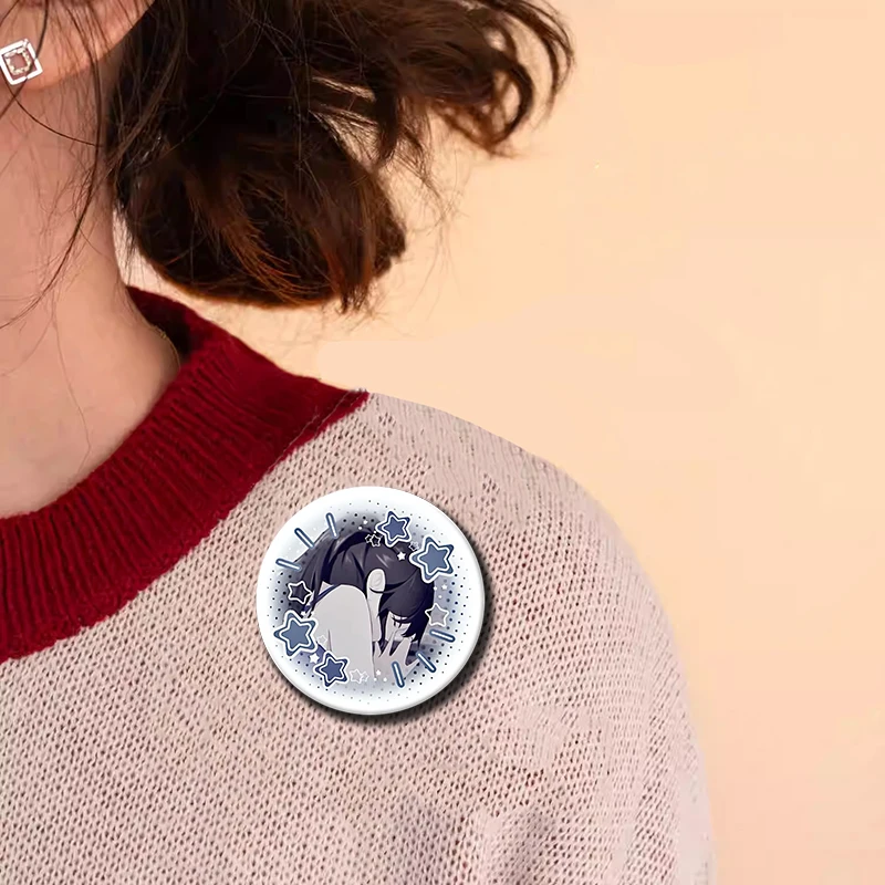Game Class of 09 Anime Soft Button Pins Character Jecka Nicole Emily Ari Brooch Round Badge Backpack