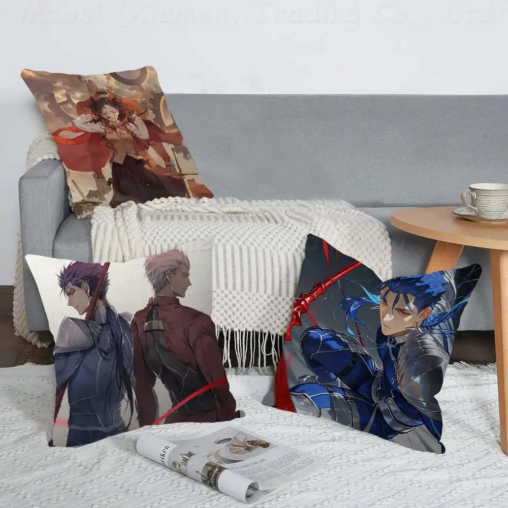 Games Fatestay Night Pillowcase Toon Gift Cushion Cover Bedroom Home Sofa Chair Seat Decor Pillow Case