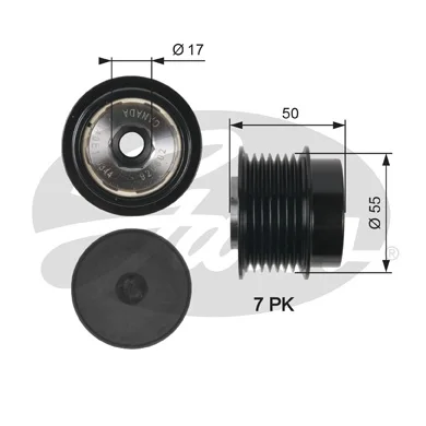 Store code: OAP7017 for ALTERNATOR tensioner bearing CAMRY SEDAN 0611 PREVIA III 05