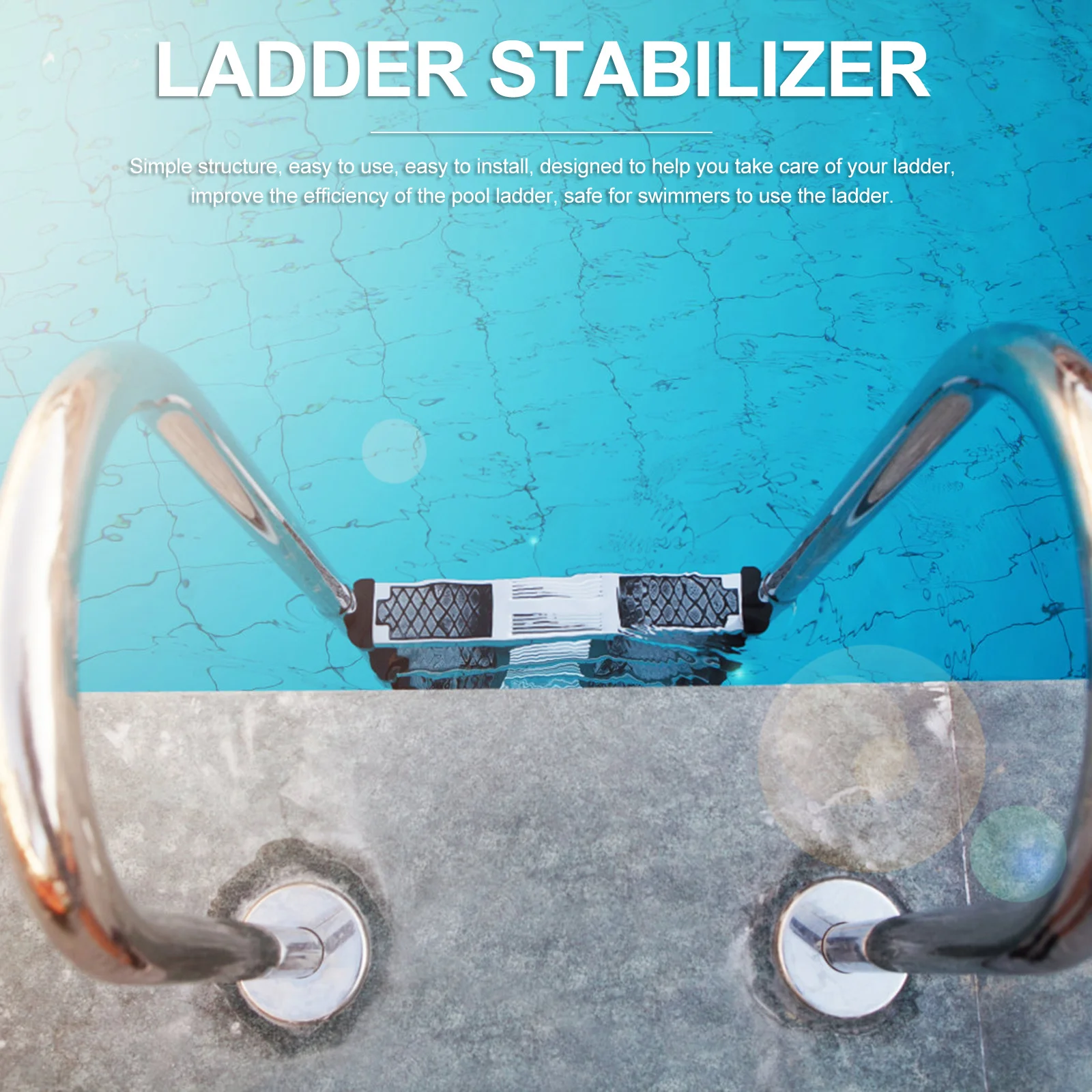 

2Pcs Pool Ladder Parts Stabilizer Buckle Wear Resistant Easy Clean Secure Installation Ladder Stabilizer Buckle