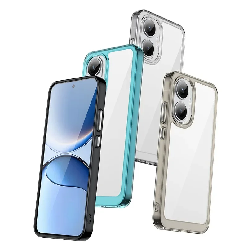 

Clear Case For Xiaomi Poco F7 Ultra Pro Solid Color Silicone Shockproof Lens Protector Full Cover For Xiaomi Poco F7 Ultra Pro