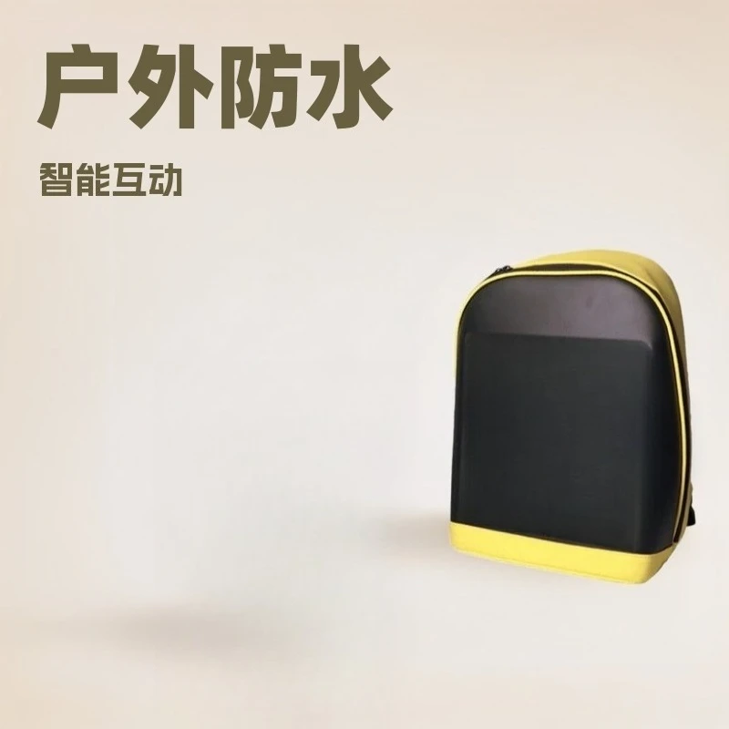 

Smart fashion backpack display dynamic advertising movable large screen