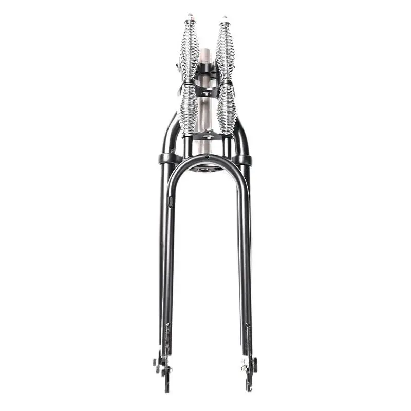 Springer Front Fork For 20/24/26/29 Bikes Lowrider Double Springs Classic Retro Bicycle Disc Brake Part Accessory Component