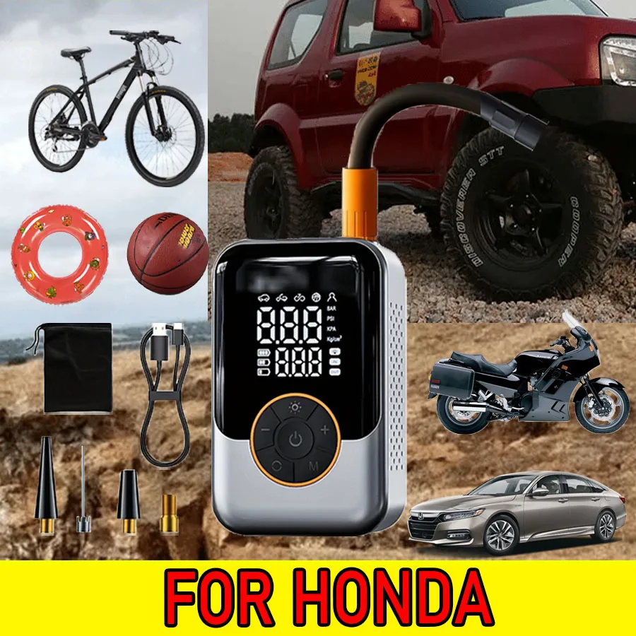 

FOR HONDA Portable Air Compressor Quick Charging Car Tire Wireless Air Pump Intelligent Electric Tire Inflator