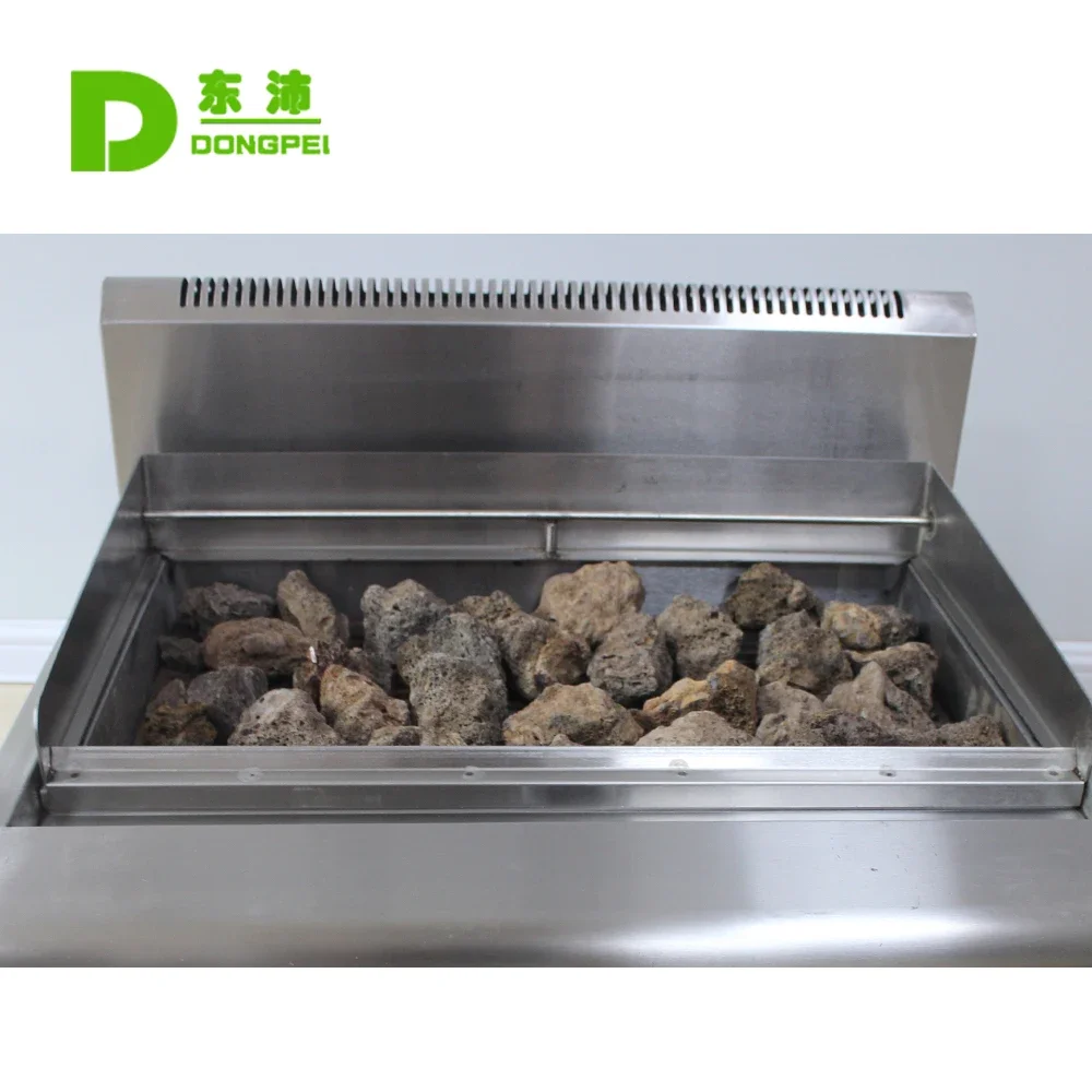 Commercial High Quality  Stainless Steel Counter Top Gas Barbecue Grill