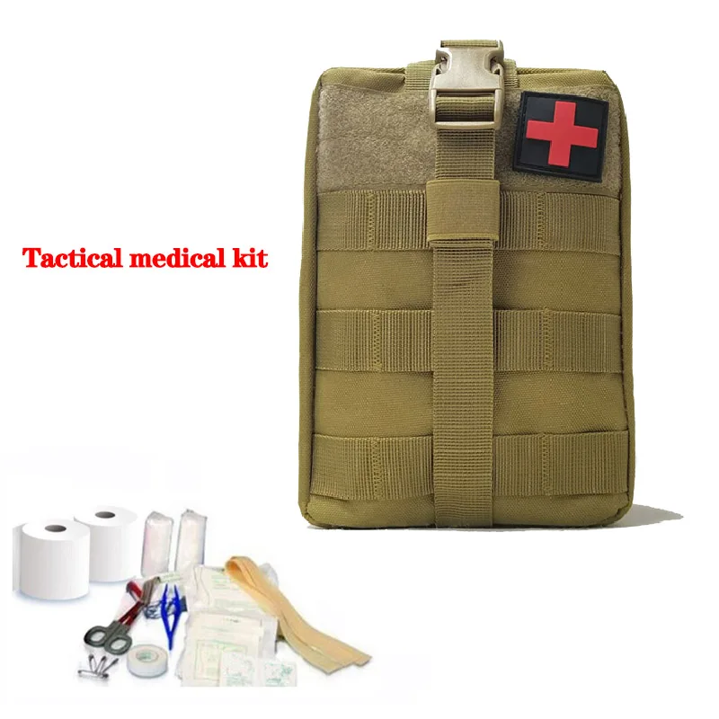 

Military tactical first aid kit medical tool kit Molle EMT emergency life bag outdoor sports medical kit waist bag 600D