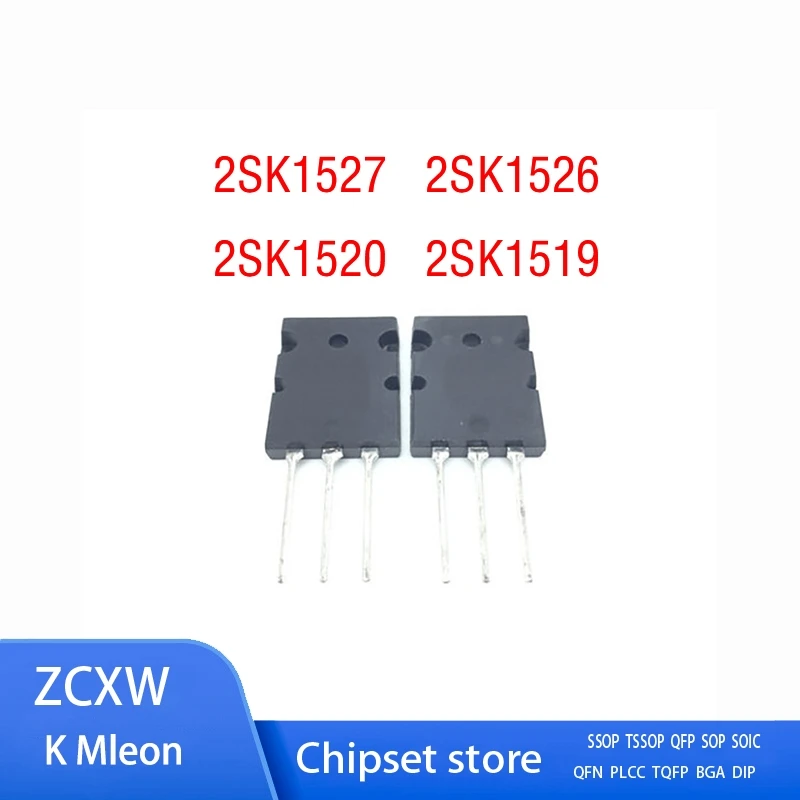 5PCS/LOT  2SK1527 K1527 or 2SK1526 K1526 or 2SK1520 K1520  or 2SK1519 K1519   TO-3PL 40A 500V