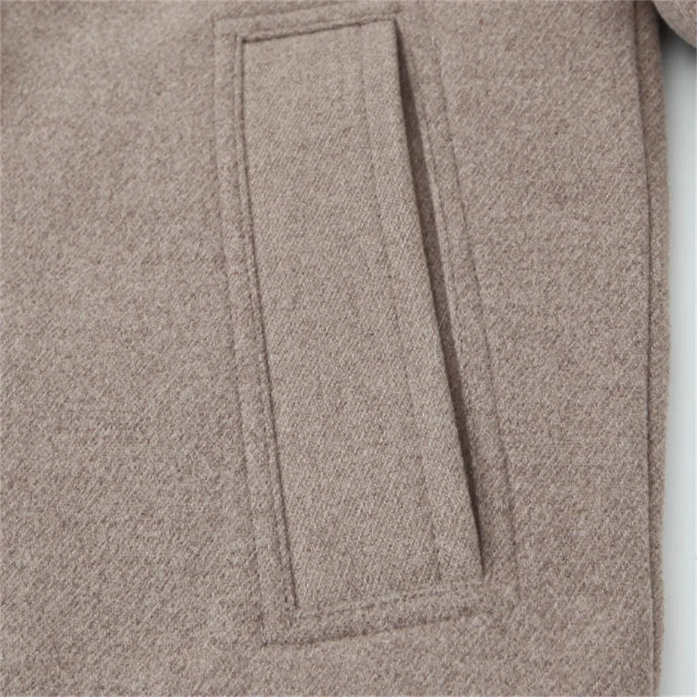 الخريف والشتاء أزياء المرأة الجديدة تنوعا سترة معطف قصير مزدوجة الصدر