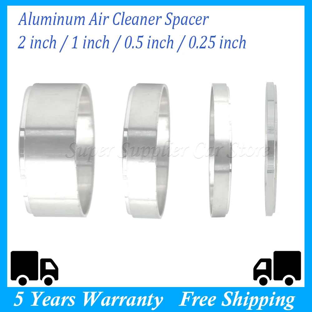 New Aluminum Air Cleaner Spacer Replacement Car Accessories For Carbs for Ford 350 Opening Air Filter Spacer