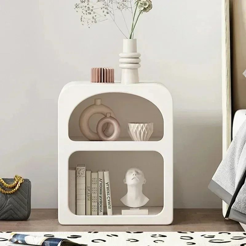 to  Nightstands Pretty Narrow Organizers Luxury Storage Bedside Table Nordic Makeup Table De Chevet Bedroom Furnitures