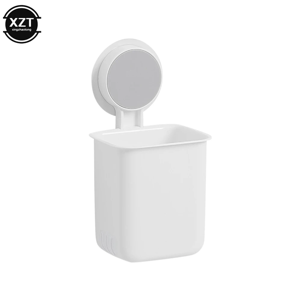 New Simple Wall Mounted Toothbrush Holder Toothpaste Mouth Cup Holder Drill-FreeBathroom Storage Shelf Portable Rack Organize