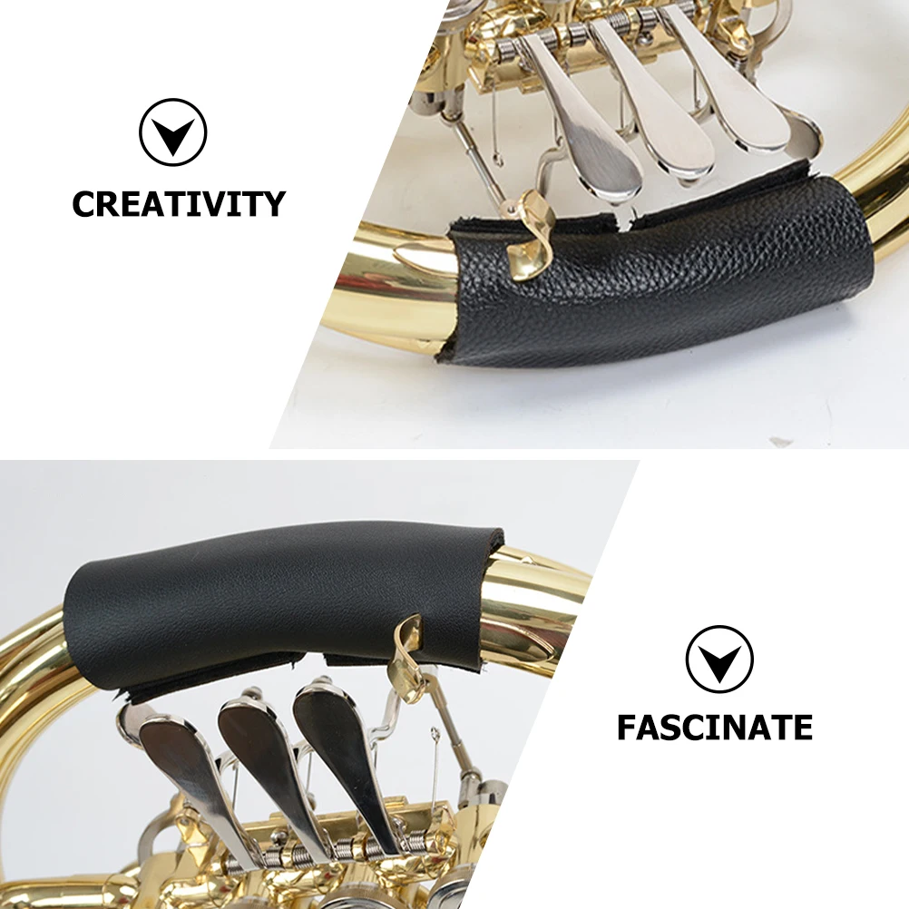 

Exquisite Cowhide French Horn Hand Guard Pad Wear-Resistant Protective Cushion For Music Performance Practice Horn Accessories