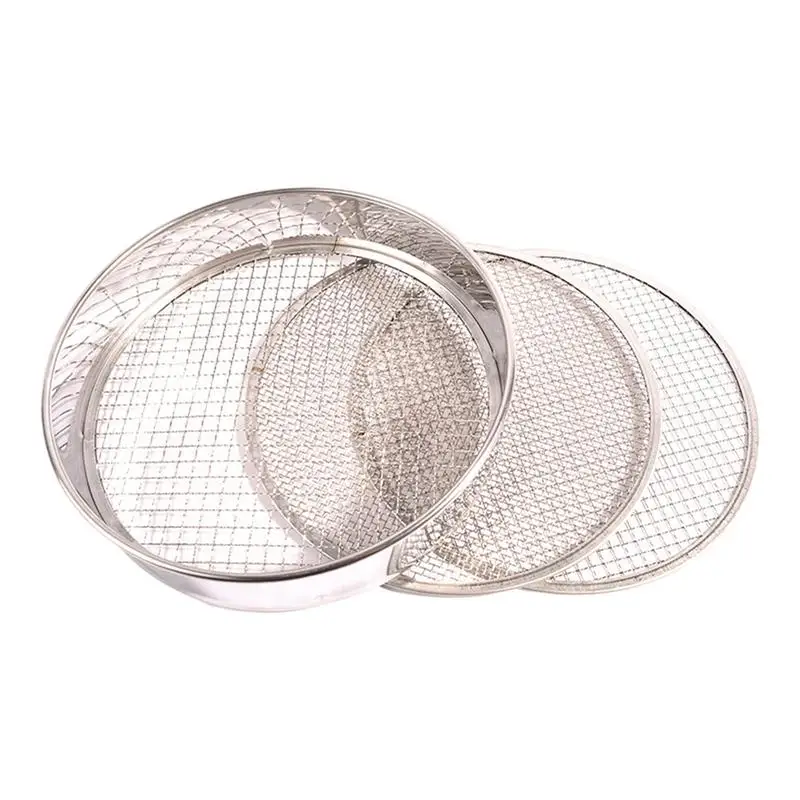 

Stainless Steel Sifting Flour Pan Multi Functional Kitchen Accessories Kitchen Strainer With Replaceable Screen For dry fruits