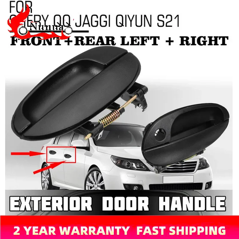 4Pc Car Outside Front Rear Left Right Exterior Door Handle For CHERY QQ JAGGI QQ6 QIYUN S21 A1 KIMO FACE ARAUCA S12 SWEET QQ3 S1