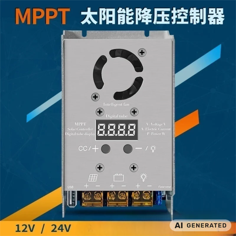 450W 20A MPPT Buck Solar Charge Controller 12V 24V Auto Detection PWM Regulator For PV Battery Charging