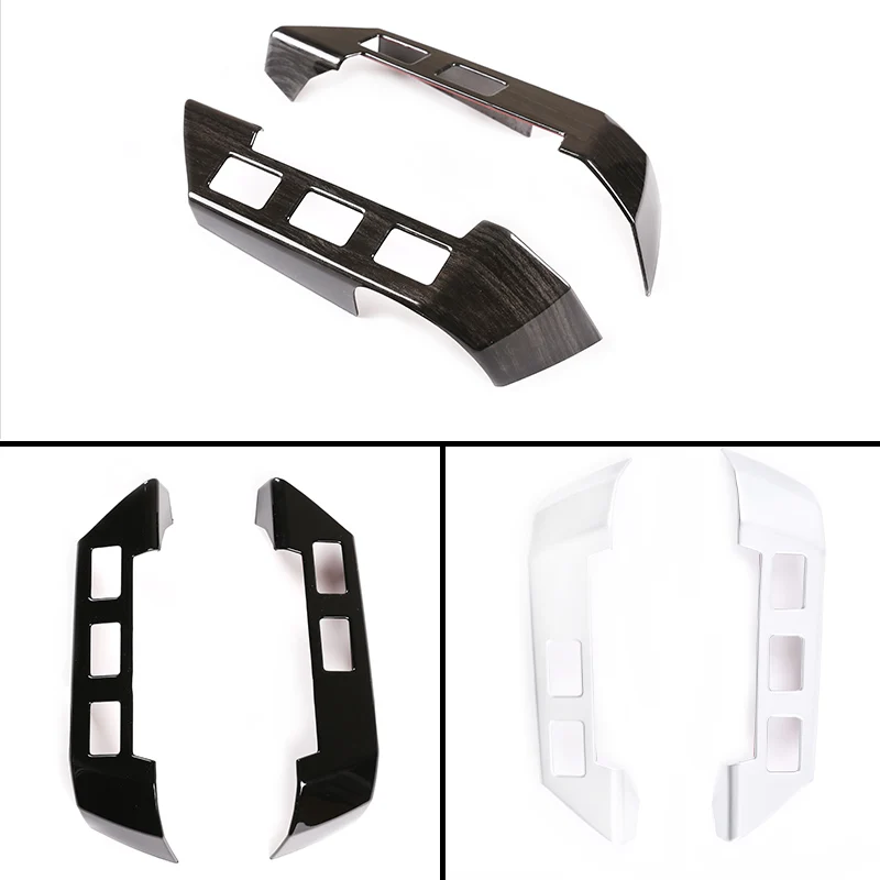 For 2004-2009 Land Rover Discovery 3,07-12 Freelander 2,RR Sport 05-09 steering wheel button frame Trim sticker Car Accessories