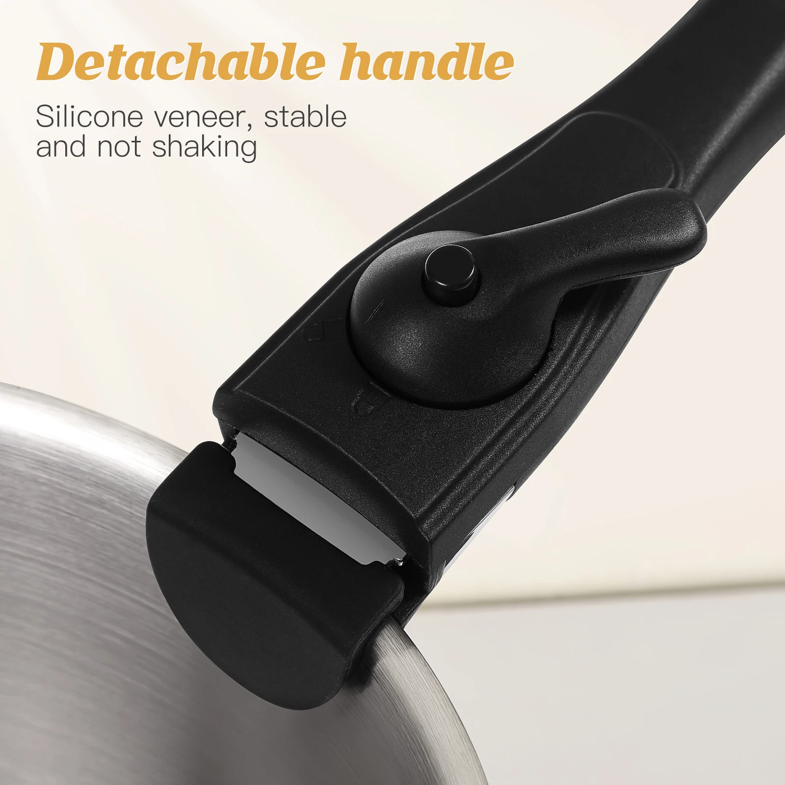 

Universal Replacement Pan Handle Detachable Anti-Scalding Pot Grip Cooking Utensil Accessory For Fry Pan Milk Pot Kitchen Supply