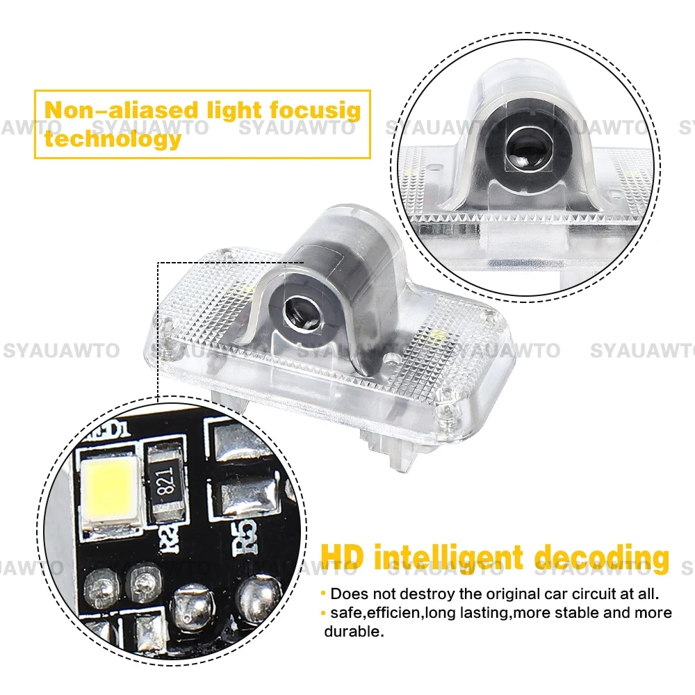 2x LED باب السيارة ترحيب كشاف ضوئي اكسسوارات لنيسان سيلفي X-trail T31 مورانو Z51 GT-R R35 أولد Teana J31 2003-2016