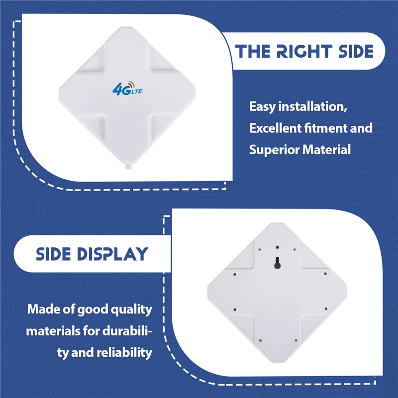 

ABZW 4G LTE SMA Antenna 35Dbi High Gain Antenna Dual SMA Connector Signal Booster For Huawei ZTE Vodafone Hotspot Router