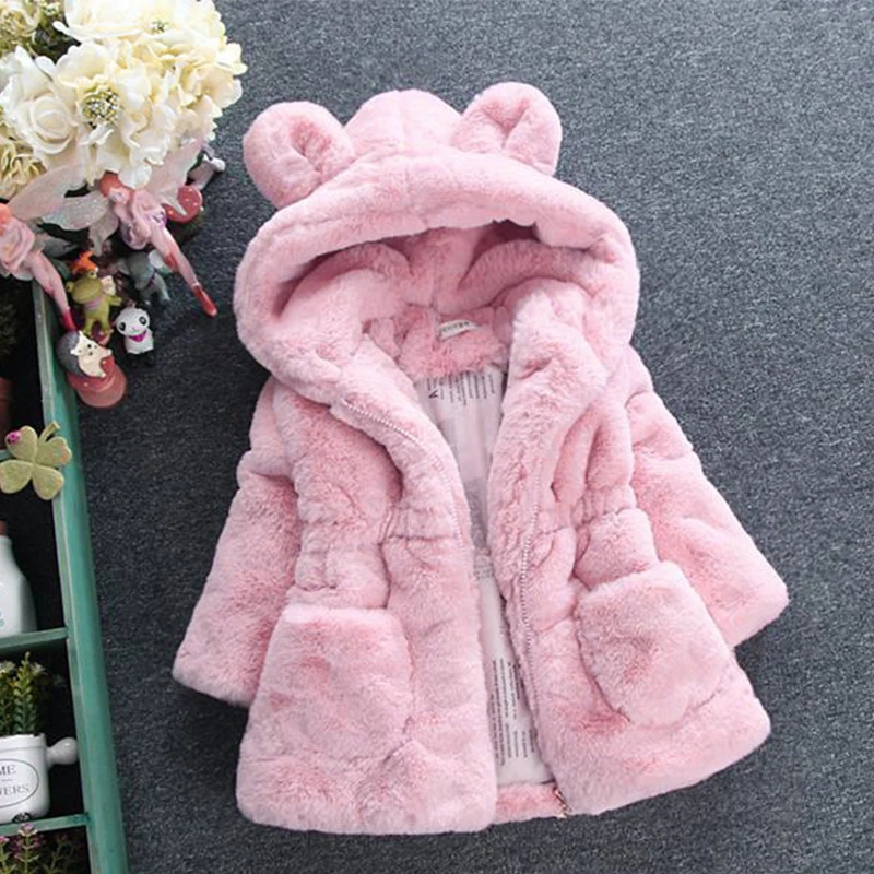 Korean Baby Boy Girl Solid Color Plush Jacket Toddler Fleece Autumn Winter Warm Coat Kid Sherpa Lined Button Down Warm Outwear