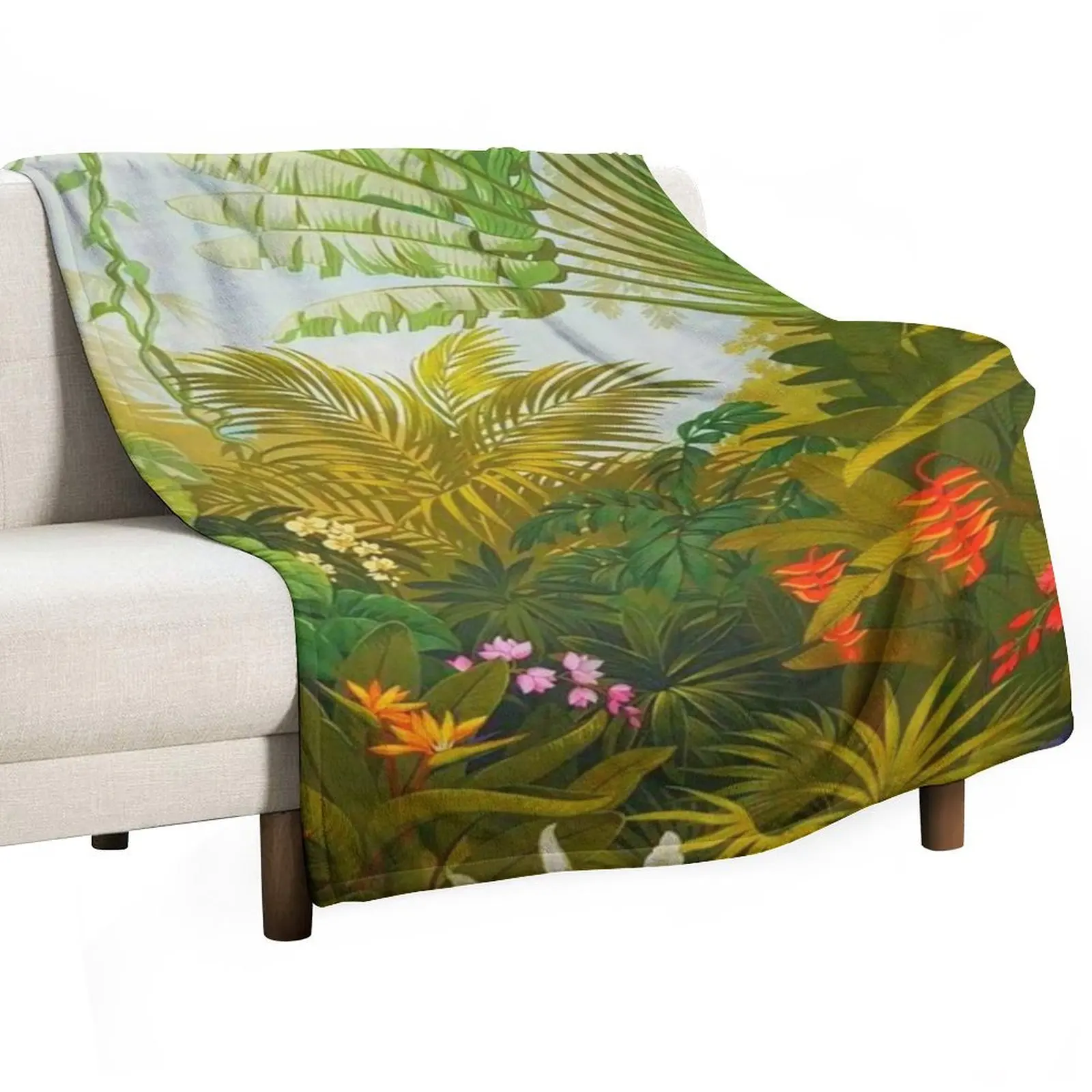 

Henri - Rousseau art Throw Blanket Sofa Quilt sofa bed Polar Nap Blankets