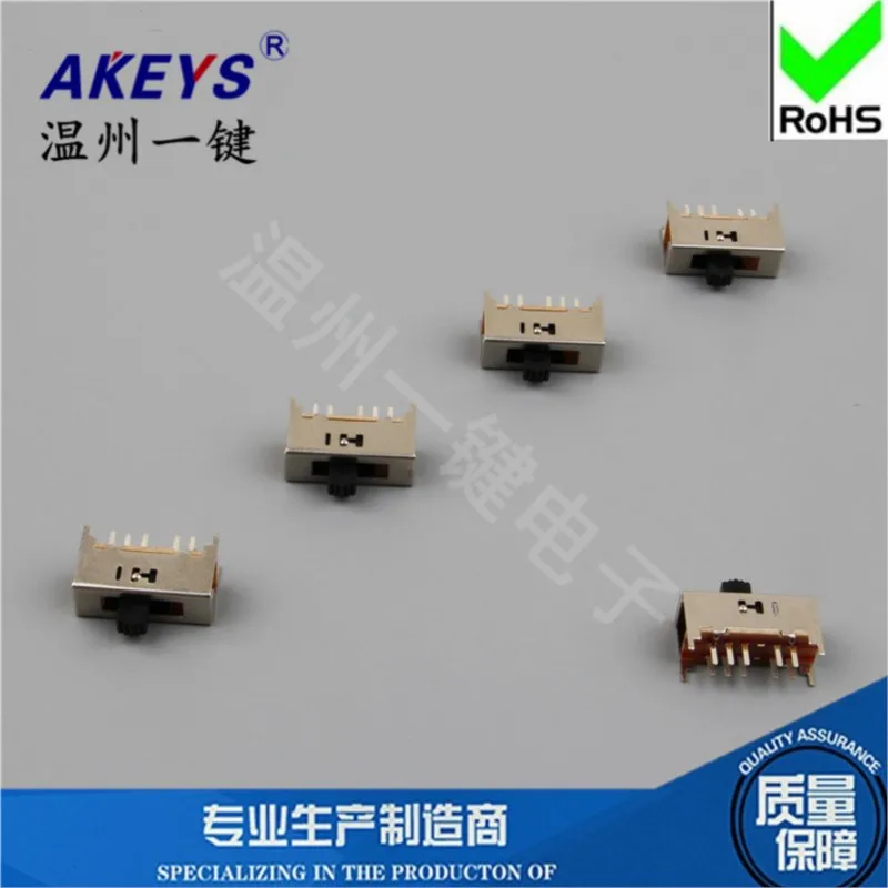 10pcs SS-24F01 (2P4T) Toggle switch 4 gears 4 fixed feet 10 feet vertical