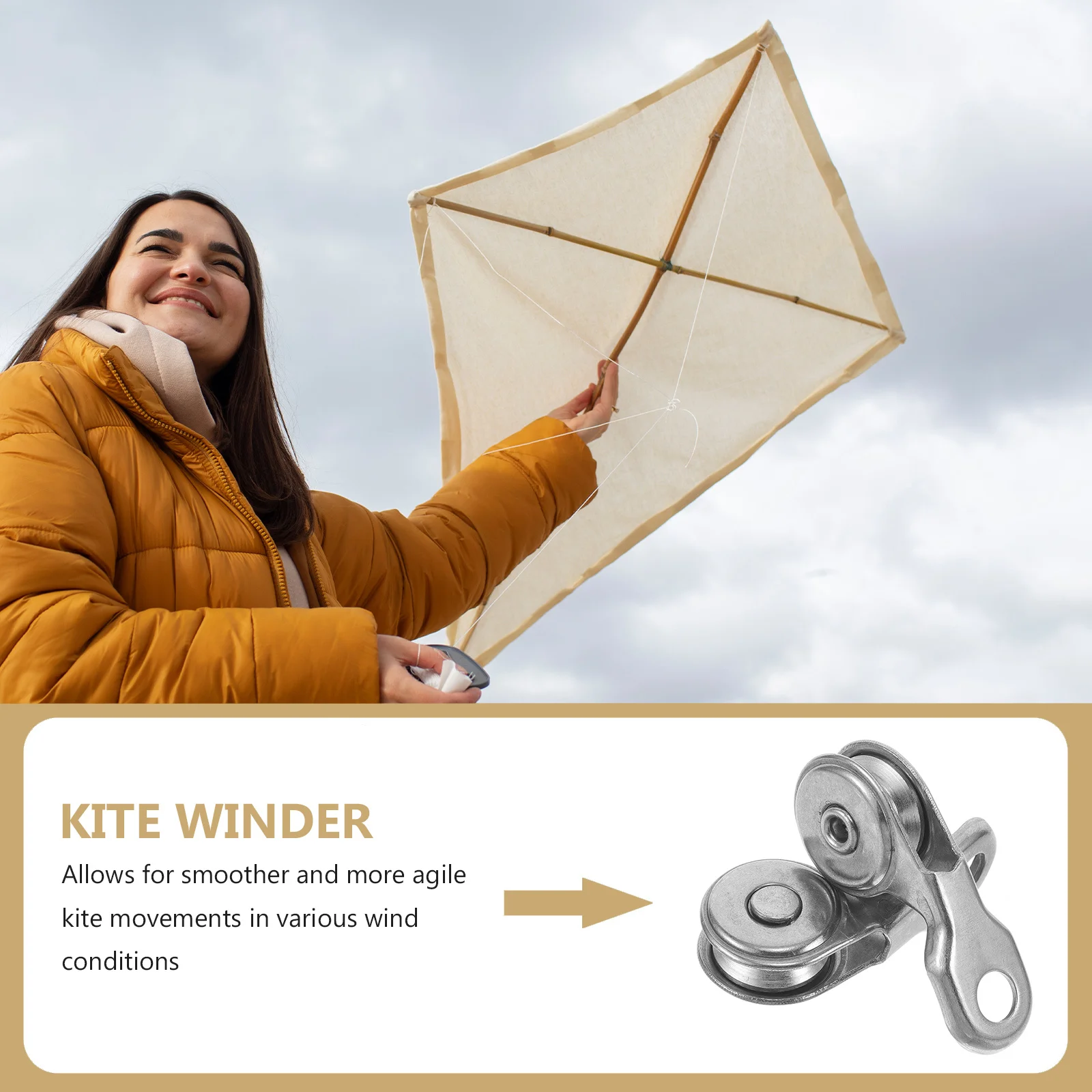 Kit universel de roue de guidage de fil de cerf-volant pour les amateurs de surf en plein air, simplifiez le vol