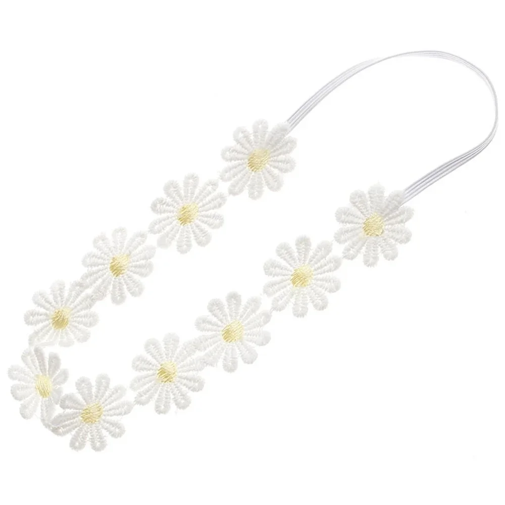 Cute 1PCS Little Daisy Flower Newborn Infant Headband Elastic Sunflower Baby Kids Toddler Hair Accessories Photography Props