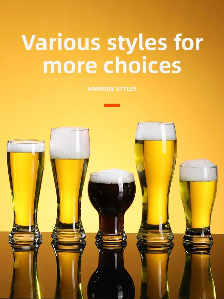 كأس بيرة كبير السعة، تصميم إبداعي مخصص، للاستخدام التجاري في البارات والمنزل، كوب زجاجي للمشروبات الباردة، كأس شرب البيرة للح...