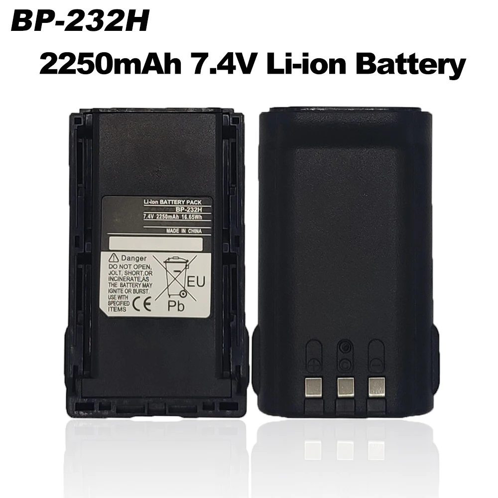 BP-232H Portable Walkie Talkie Battery for IC-A14 IC-F15 IC-F16 IC-F24 IC-F25 IC-F26 IC-F33 Two Way Radios Replacement Battery