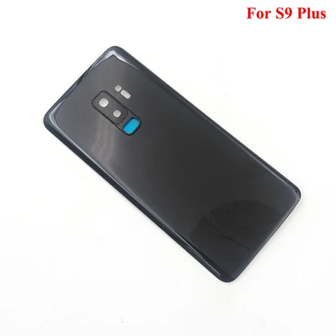 Задняя крышка корпуса для Samsung S9 Plus G965 SM-G965F, крышка батарейного отсека, сменный чехол для задней двери, стеклянная панель для Galaxy S9Plus S9+